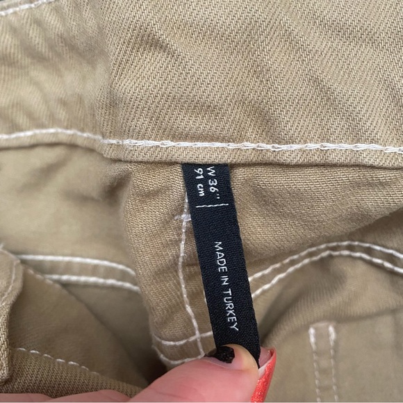 Reclaimed Vintage Inspired '88 wide leg jeans in beige Women’s Pants ASOS - Picture 8 of 9